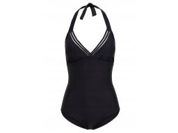 B.P.C czarny kostium kąpielowy z wiązaniem 42.