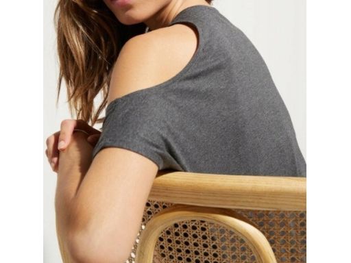 B.P.C plażowa tunika szara z kolorowym nadrukiem wiskozowa r.36/38