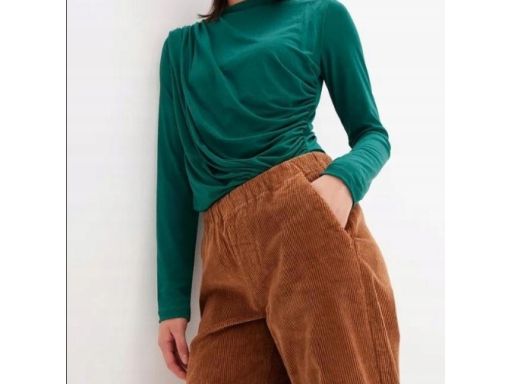 B.P.C spodnie damskie sztruksowe brązowe r.36