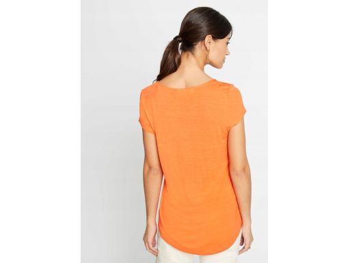 B.P.C t-shirt pomarańczowy z paskami 40/42.