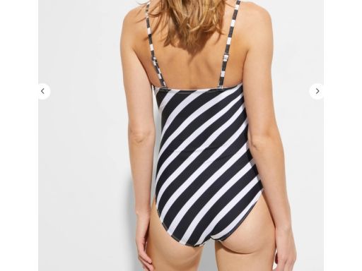 B.P.C kostium kąpielowy czarno-biały w paseczki r.46