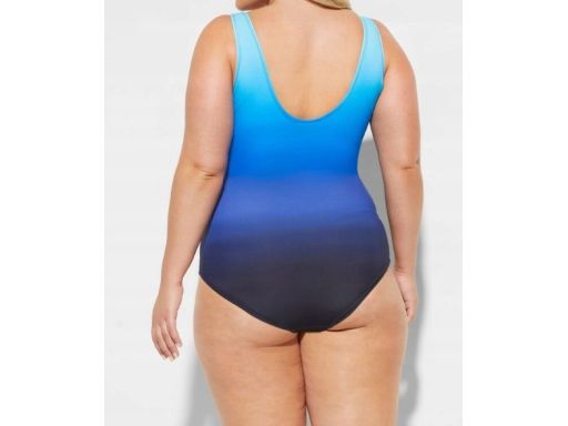 B.P.C kostium jednoczęściowy ombre niebieski silnie modelujący 52.