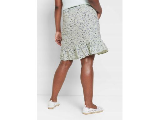 AF535 spódnica ciążowa z wiskozy w kwiatki r.44