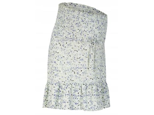 AF535 spódnica ciążowa z wiskozy w kwiatki r.44