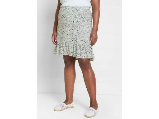 AF535 spódnica ciążowa z wiskozy w kwiatki r.44