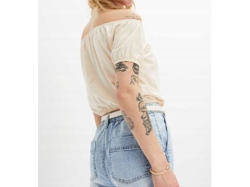 B.P.C krótka bluzka beżowa ^36/38