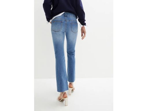 B.P.C jeansy bootcut 7/8 z połyskującymi zdobieniami 40.