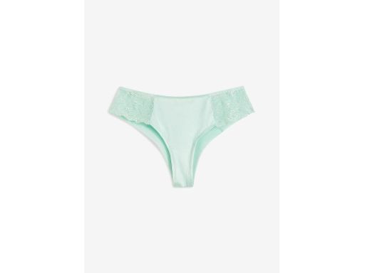 B.P.C figi brazylijskie miętowo pistacjowe z koronką 44/46.