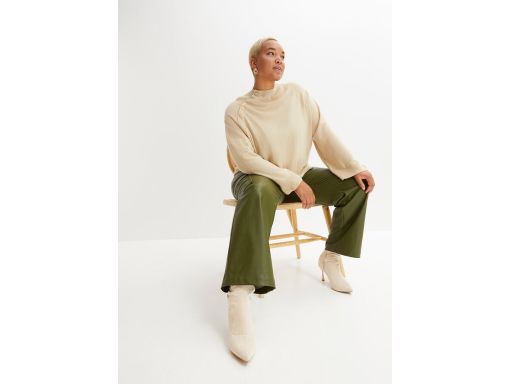 B.P.C beżowy sweter z zatrzaskami r.44/46