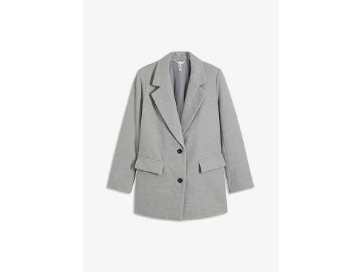 B.P.C krótki płaszcz-marynarka z materiału w optyce wełny 48.