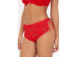 B.P.C stringi z koronki czerwone z wiązaniem na biodrach ^40/42