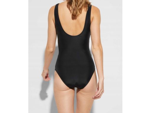 B.P.C kostium kąpielowy czarny z ozdobnymi wycięciami r.50