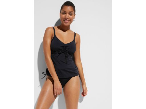 B.P.C czarne tankini na fiszbinach marszczenia figi w komplecie r.44(8