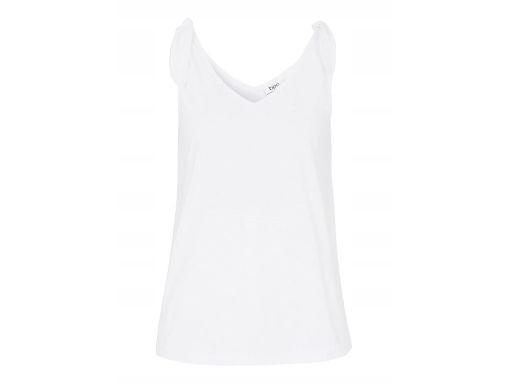 B.P.C top biały z wiązanymi ramiączkami ^52/54