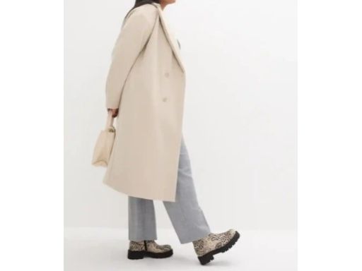 B.P.C płaszcz fango w optyce wełny 40.