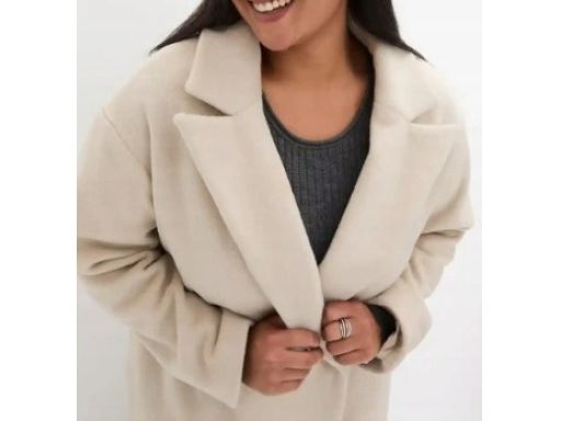 B.P.C płaszcz fango w optyce wełny 40.