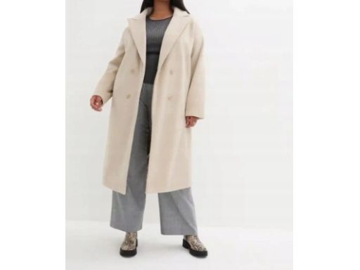 B.P.C płaszcz fango w optyce wełny 40.