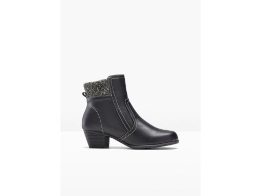 B.P.C czarne botki na obcasie ^38