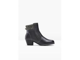 B.P.C czarne botki na obcasie ^38