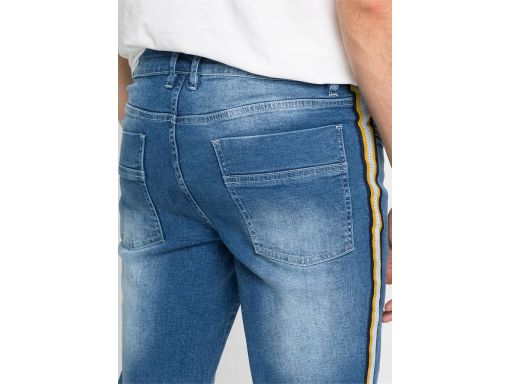 B.P.C męskie spodnie jeansowe z lampasem 40