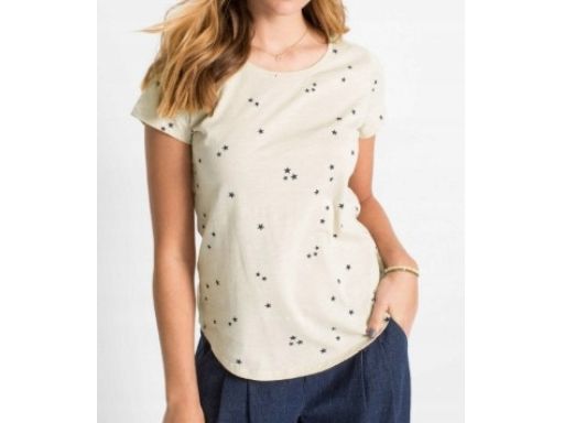 B.P.C t-shirt bluzka z kótkim rękawem w gwiazdki 32/34