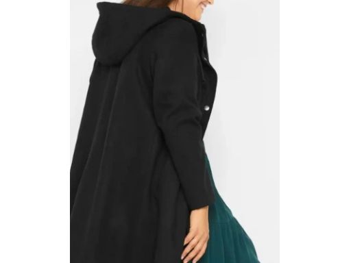 B.P.C płaszcz długi z kapturem brązowy ^40