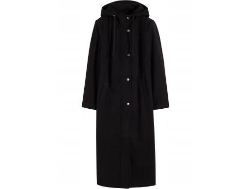 B.P.C płaszcz długi z kapturem brązowy ^40