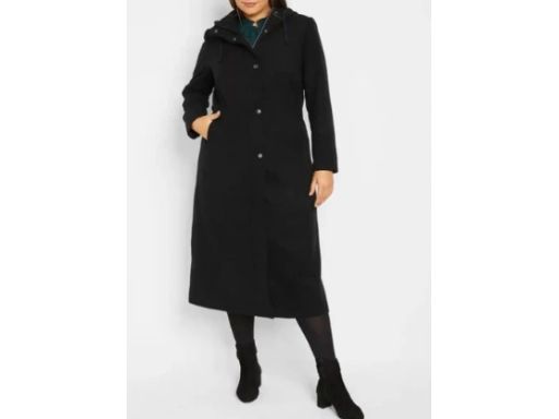 B.P.C płaszcz długi z kapturem brązowy ^40