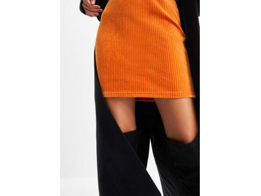 B.P.C sztruksowa sukienka krótka pomarańczowa r.40/42