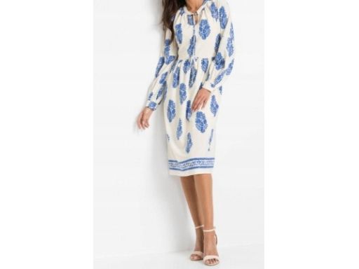 B.P.C sukienka z długim rękawem boho 40