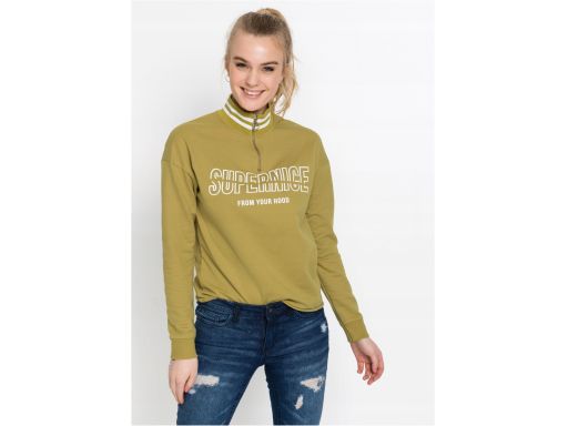 B.P.C bluza oliwkowa z nadrukiem r.48/50