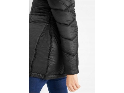 B.P.C kurtka ciążowa z panelem na dziecko przejściowa czarna pikowana