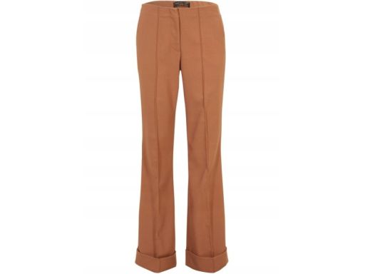 B.P.C spodnie damskie brązowe wywijane r.54