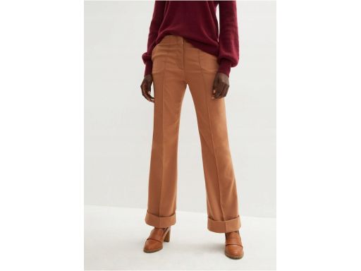 B.P.C spodnie damskie brązowe wywijane r.54