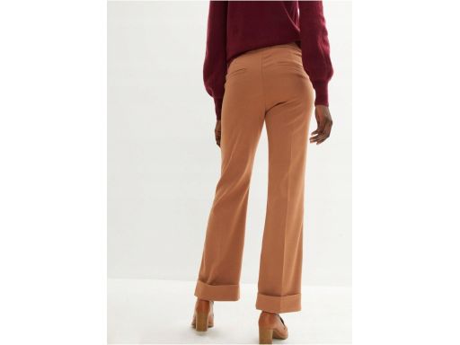 B.P.C spodnie damskie brązowe wywijane r.54