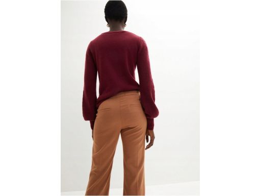 B.P.C spodnie damskie brązowe wywijane r.54