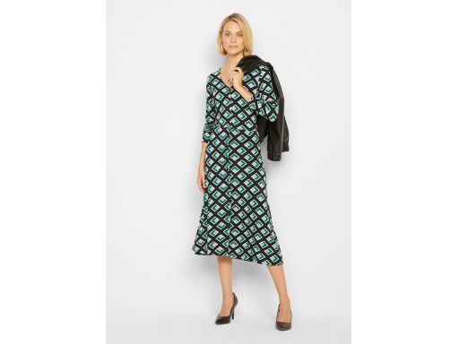 B.P.C sukienka midi we wzory ^40/42