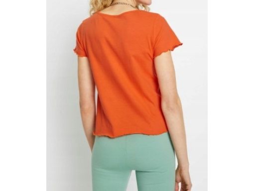 B.P.C t-shirt damski pomarańczowy z napsem 48/50