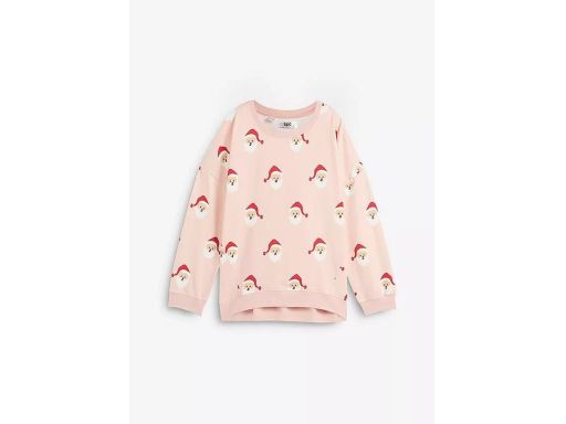 B.P.C bluza świąteczna różowa w mikołaje r.52/54