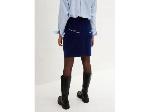 B.P.C sztruksowa spódnica granatowa przed kolana 48.