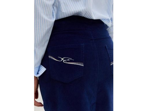 B.P.C sztruksowa spódnica granatowa przed kolana 48.