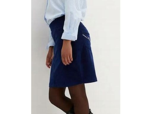B.P.C sztruksowa spódnica granatowa przed kolana 48.