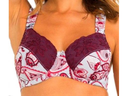 B.P.C miękki biustonosz z koronką minimizer na fiszbinach 85F