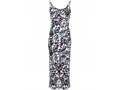 B.P.C długa sukienka satynowa sexy wzory 42.