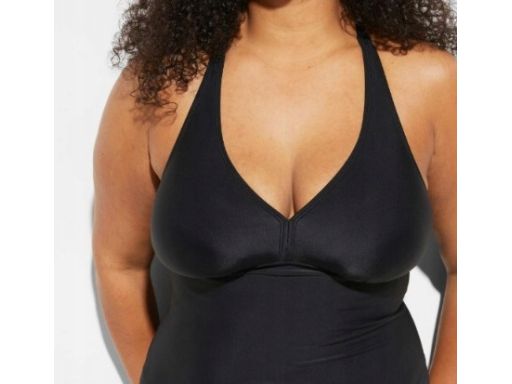 B.P.C kostium kąpielowy czarny z paskami na plecach 44.