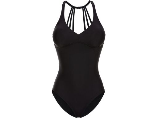 B.P.C kostium kąpielowy czarny z paskami na plecach 44.