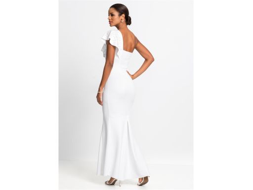 B.P.C biała długa sukienka z dżetami r.36/38