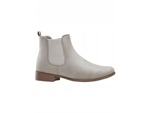 B.P.C botki damskie szare wsuwane 40.