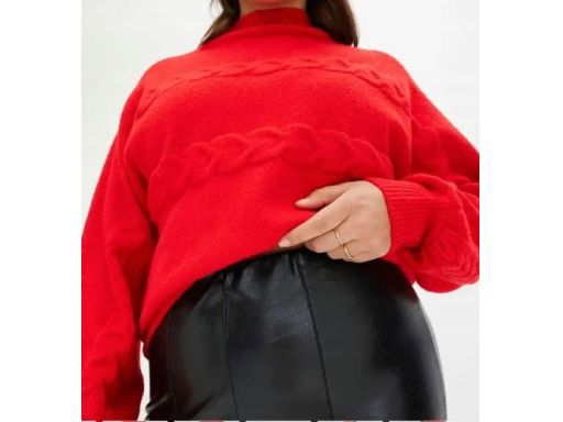 B.P.C legginsy czarne z eko skóry imitującej skórę krokodyla 36/38.