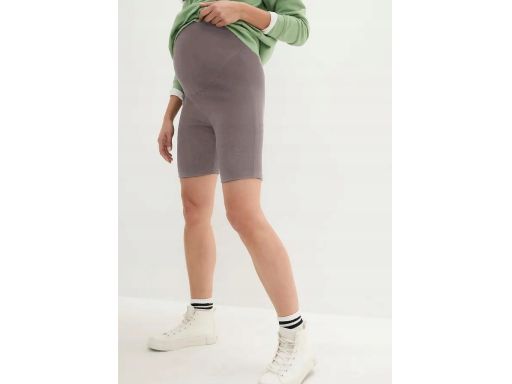 B.P.C 2-pak legginsy krótkie kolarki ciążowe 32/34.